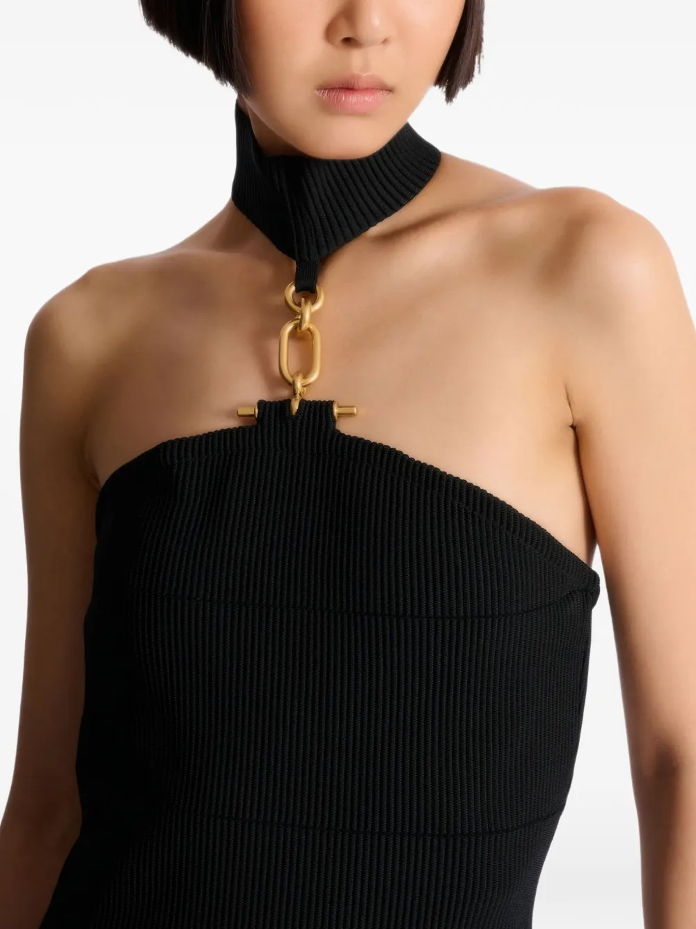 Balmain Strapless jurk Zwart