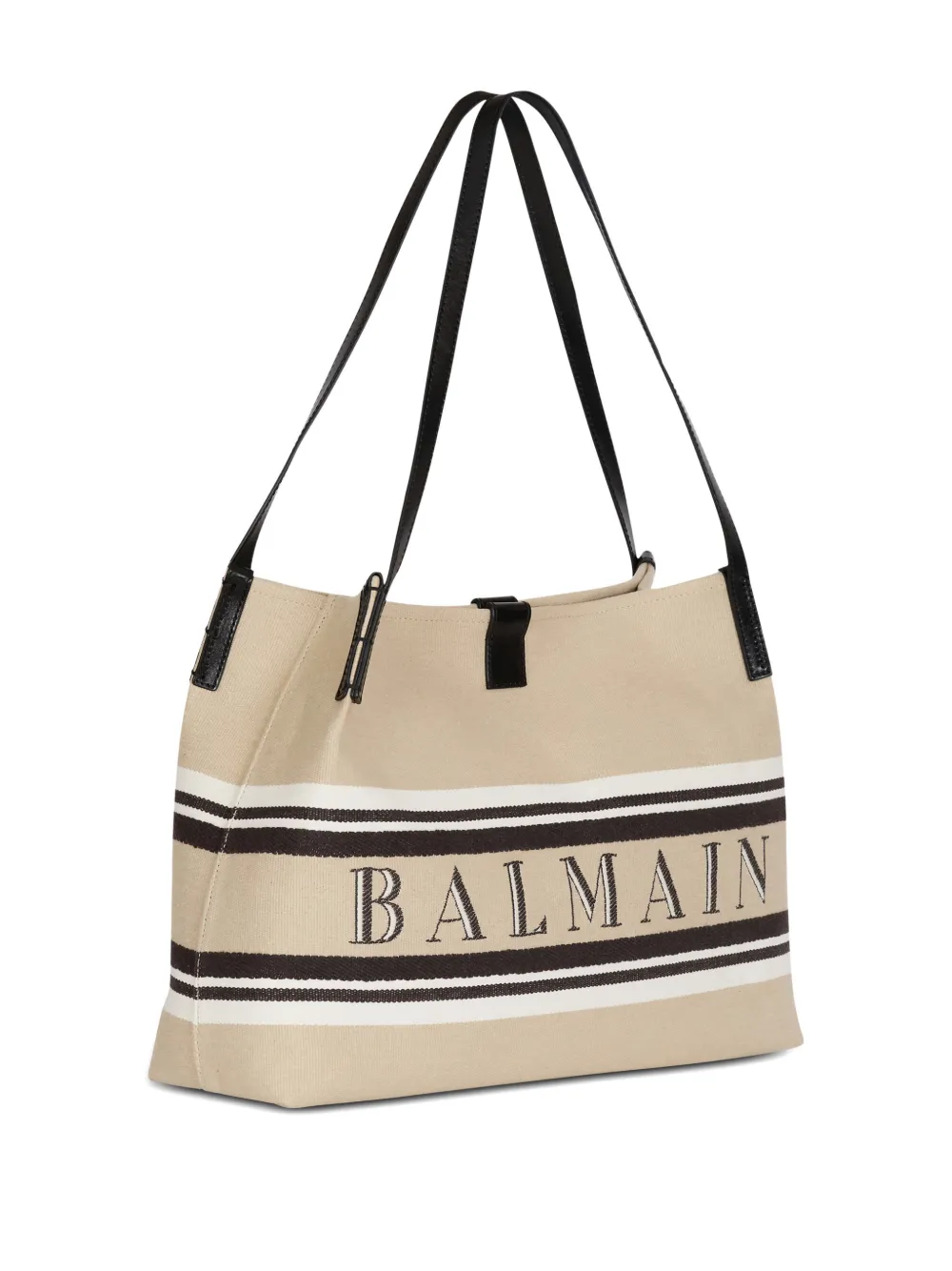 Balmain Release medium shopper met logo Beige