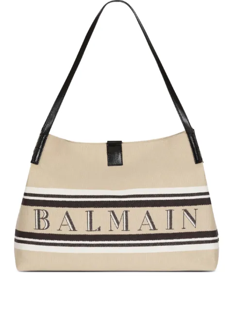 Balmain medium Release logo tote bag