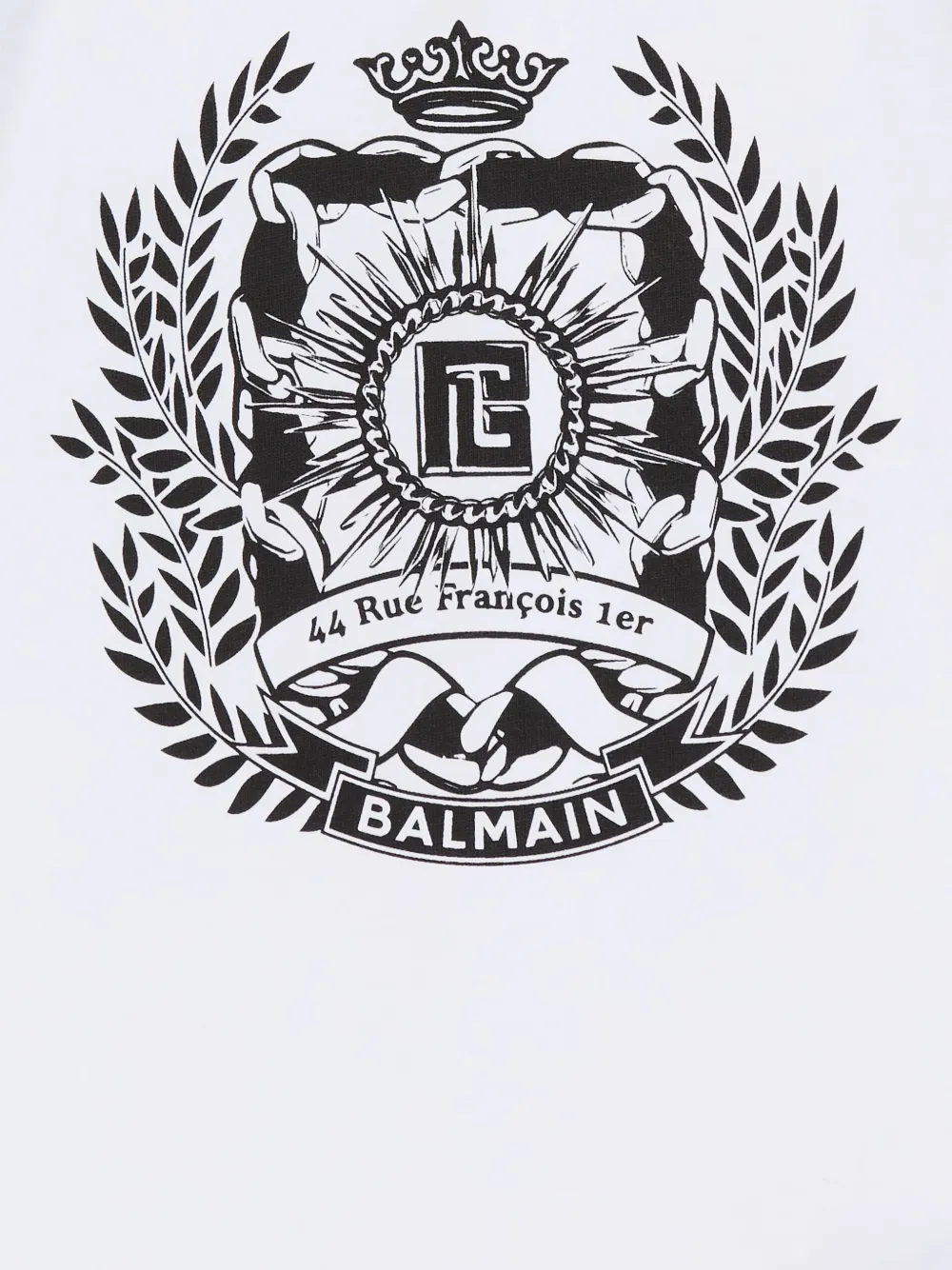 Balmain Kids T-shirt met logoprint en raglan mouwen Wit