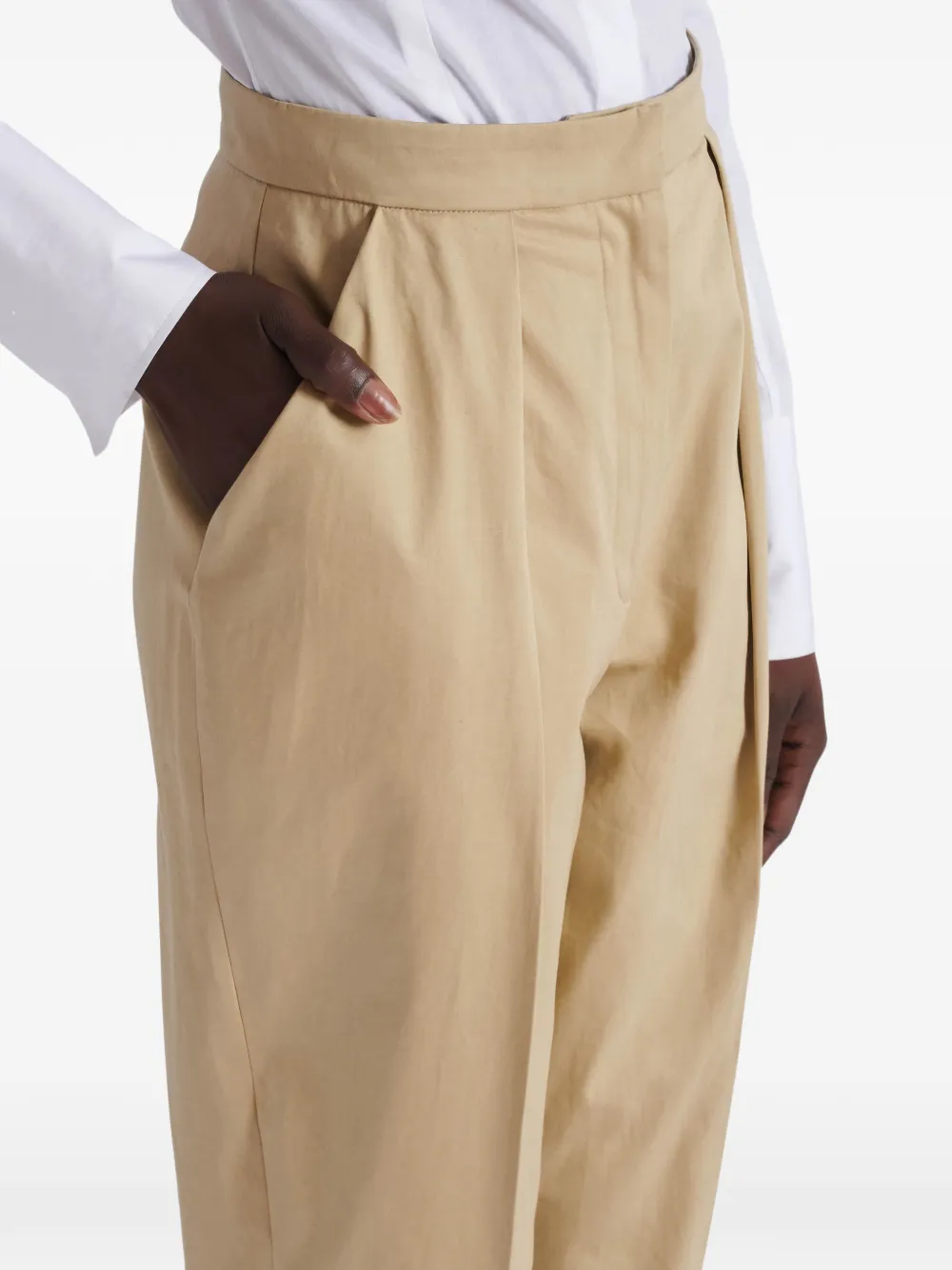 darted tailored trousers