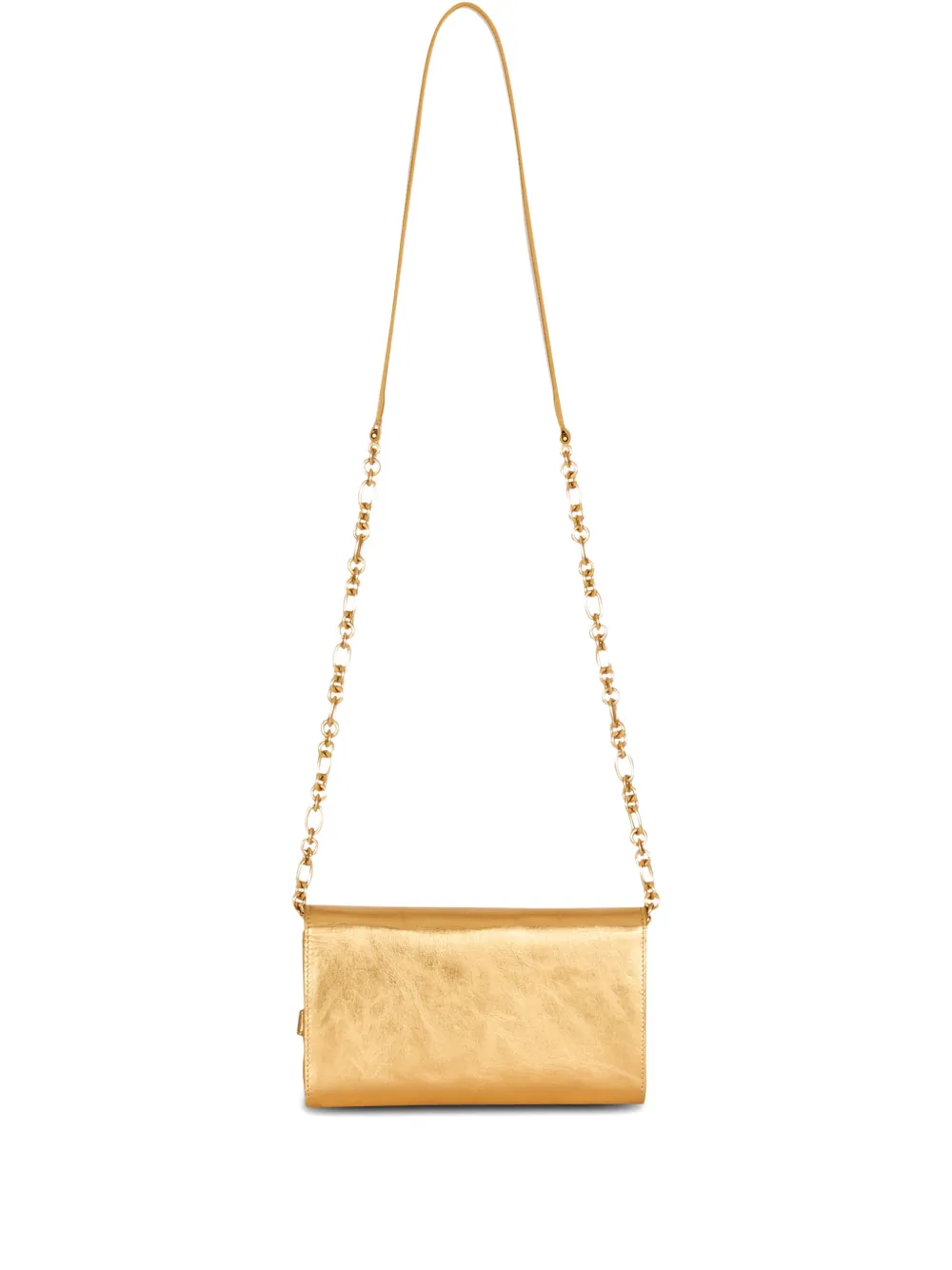  Balmain Shuffle Buckle Cross Body Bag - Gold 
