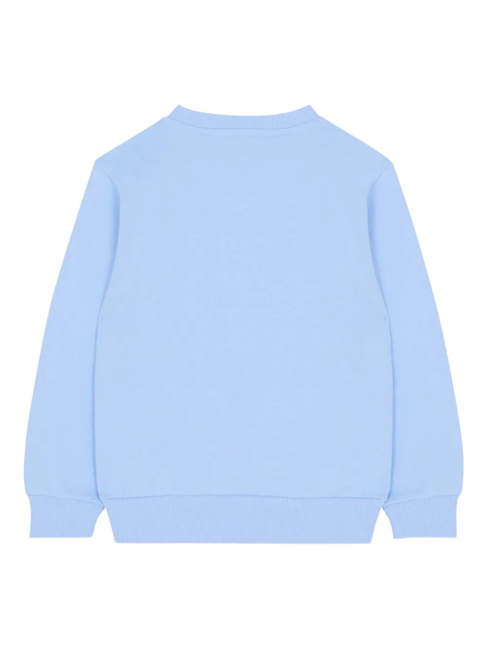 Balmain Kids Sweater met knopen en print Blauw