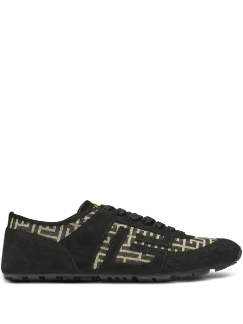 Balmain Racer monogram-jacquard sneakers