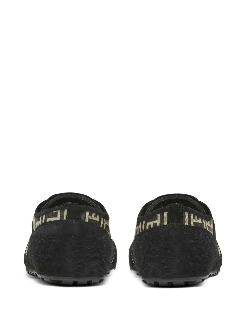 Balmain Racer sneakers met monogram-jacquard Zwart