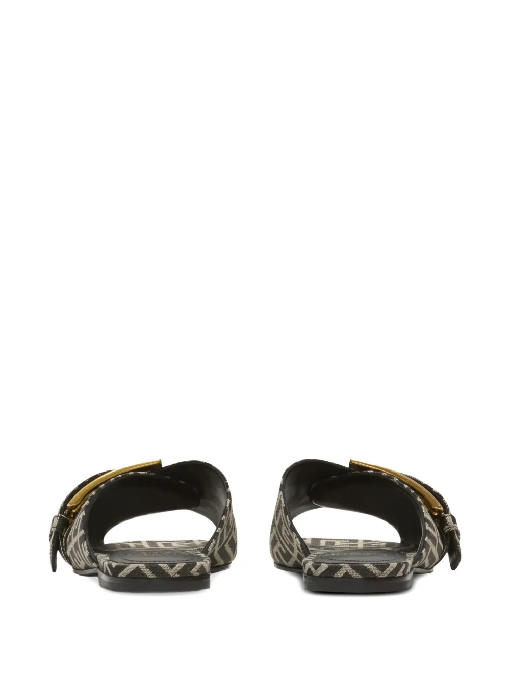 Balmain Anthem sandalen met monogram-print Zwart