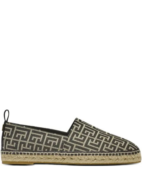 Balmain monogram-jacquard espadrilles