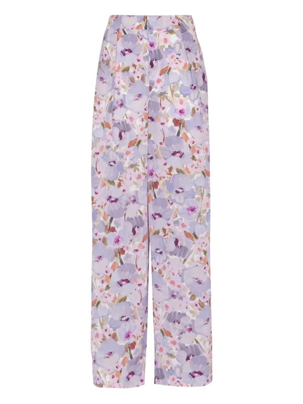 Balmain Pantaloni Poppy Flower - Viola