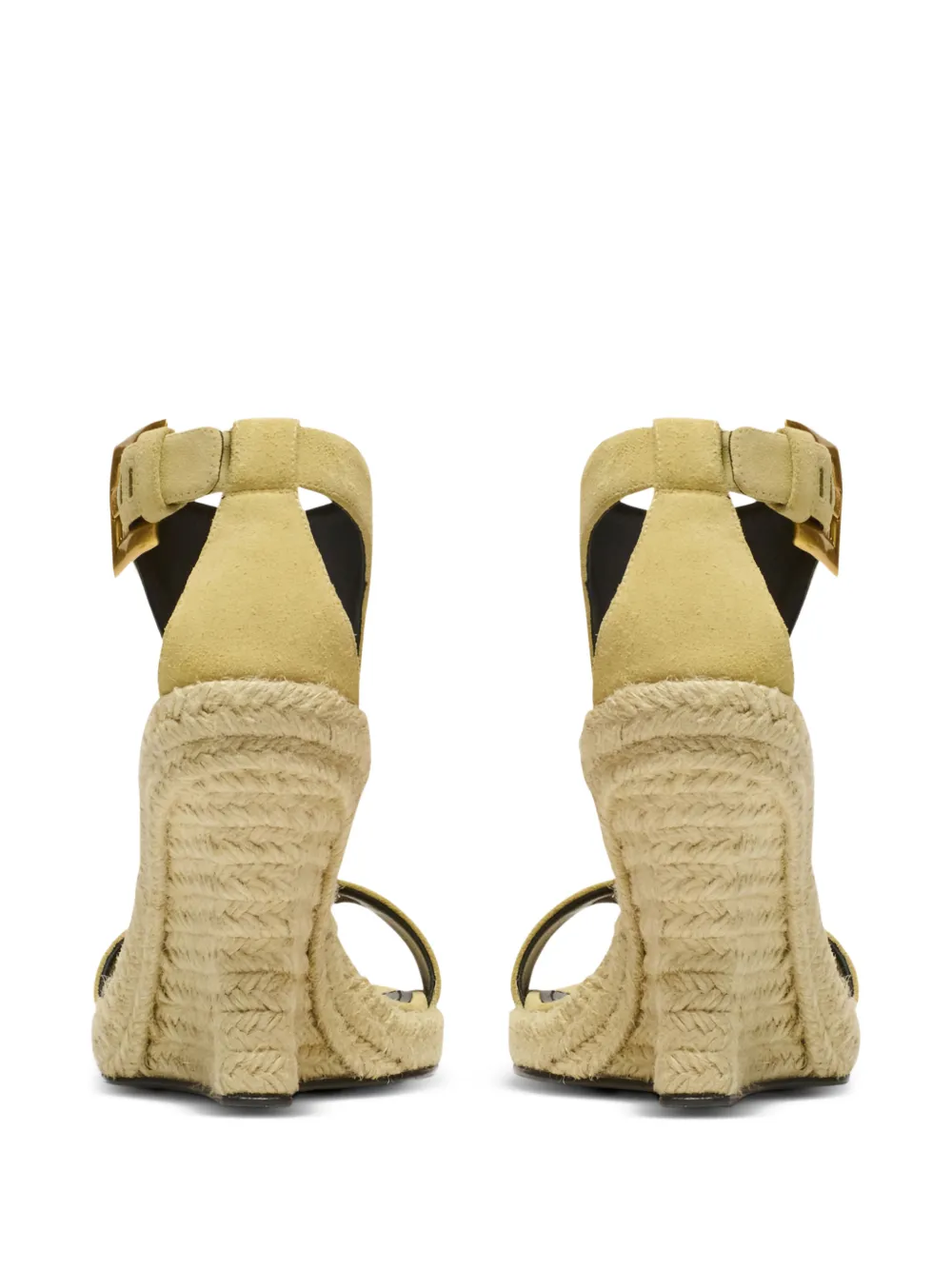 Balmain Anthem espadrilles met sleehak Beige