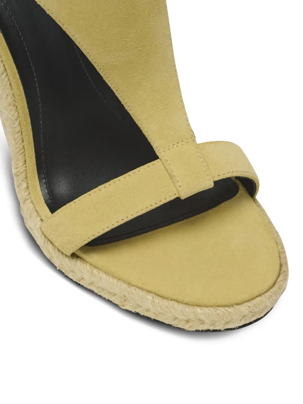 Balmain Anthem espadrilles met sleehak Beige