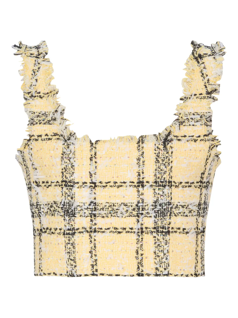 Balmain Top con glitter - Giallo