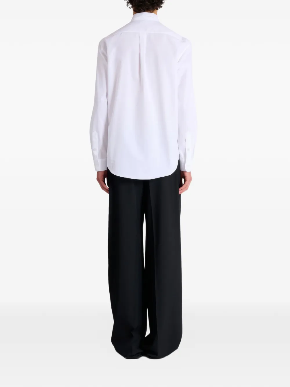  Balmain Cotton Poplin Shirt - White 