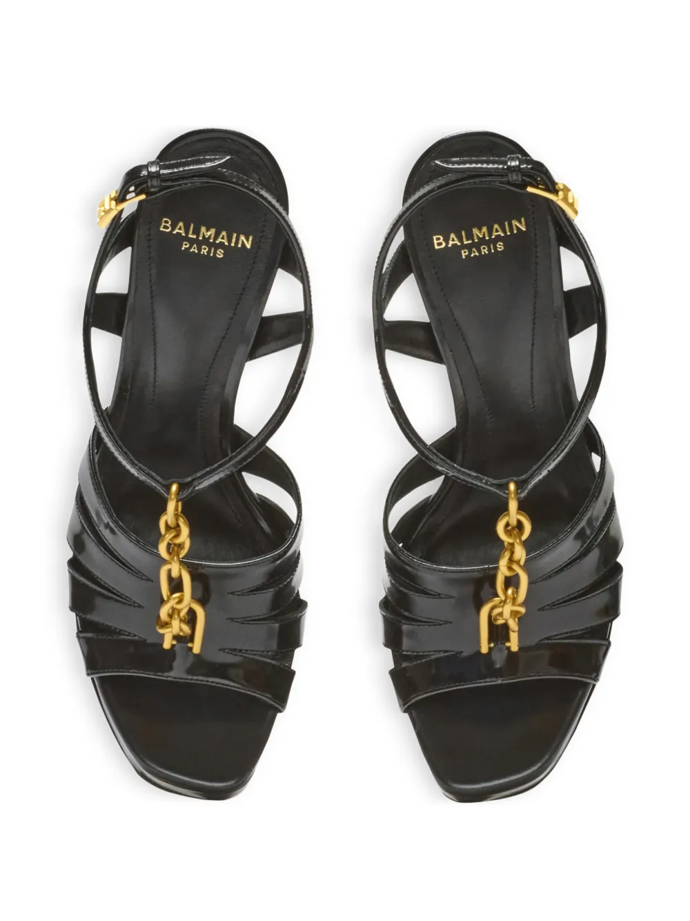 Balmain Sync sandalen met plateauzool Zwart