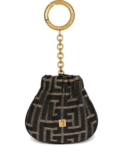 Balmain monogram jacquard keyring
