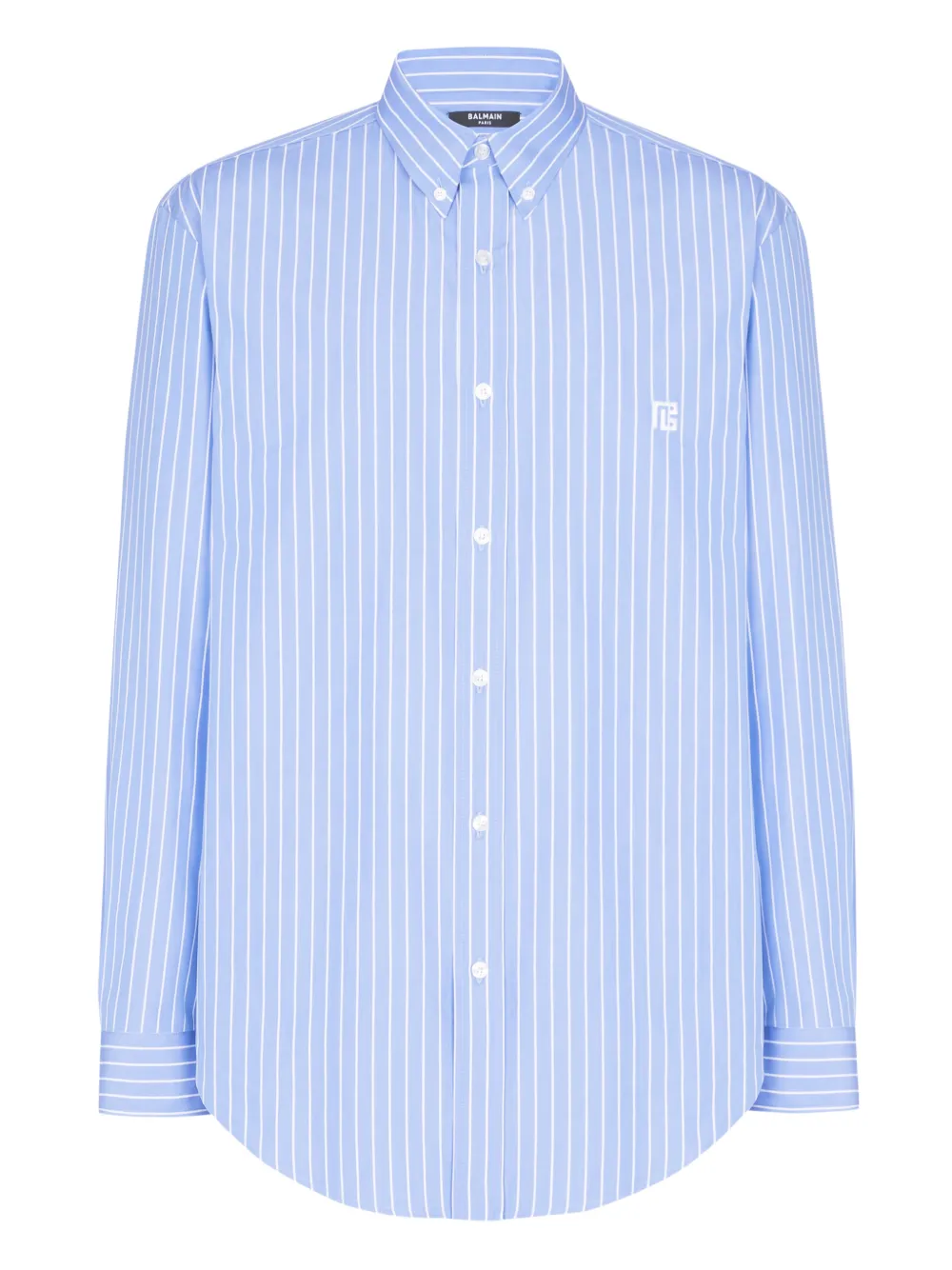 Balmain striped regular-fit shirt - Blue
