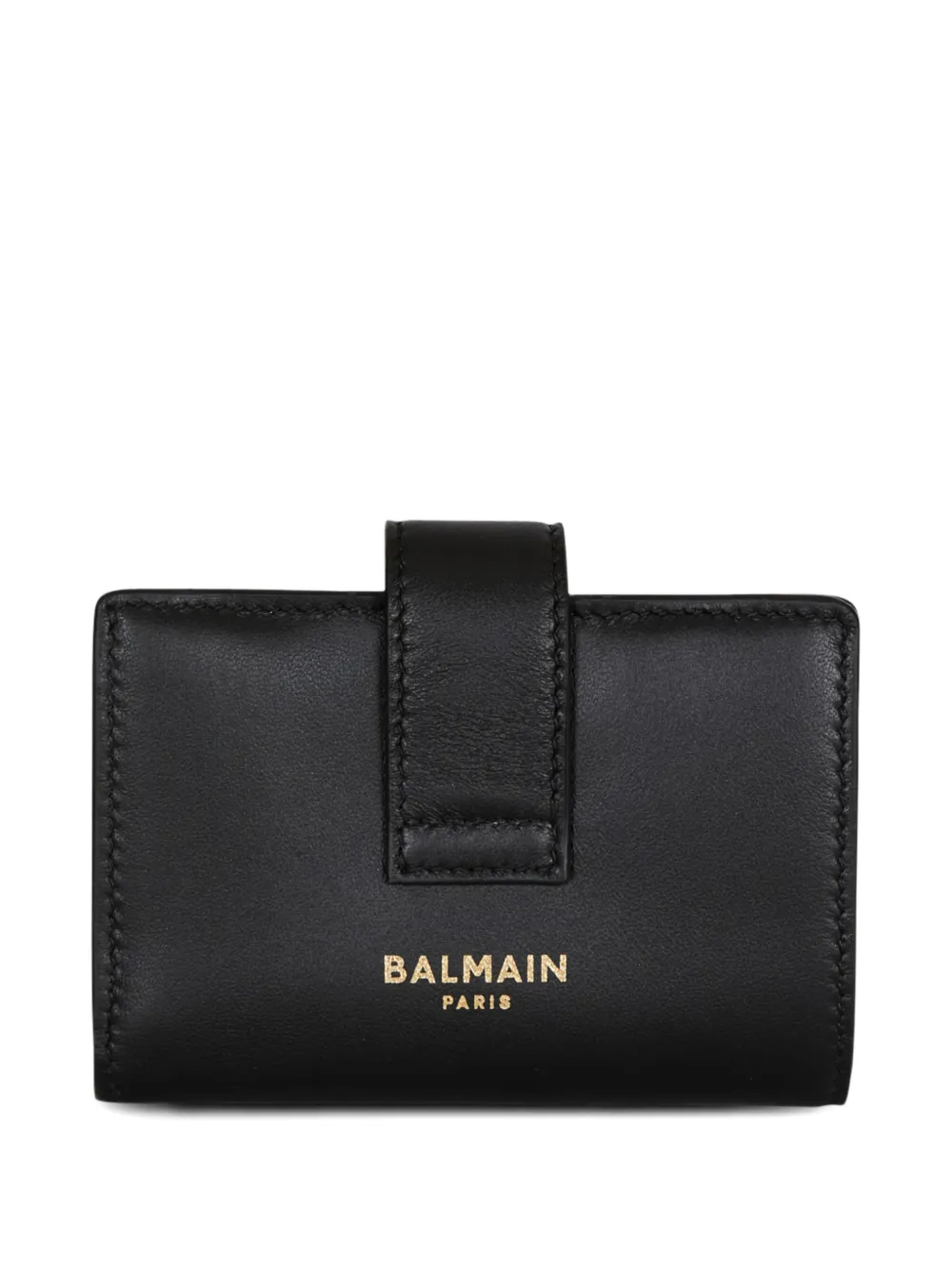 Balmain padlock leather wallet - Zwart