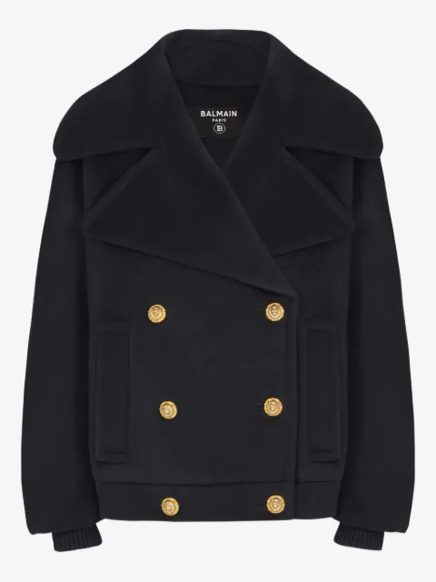 Balmain double-breasted peacoat
