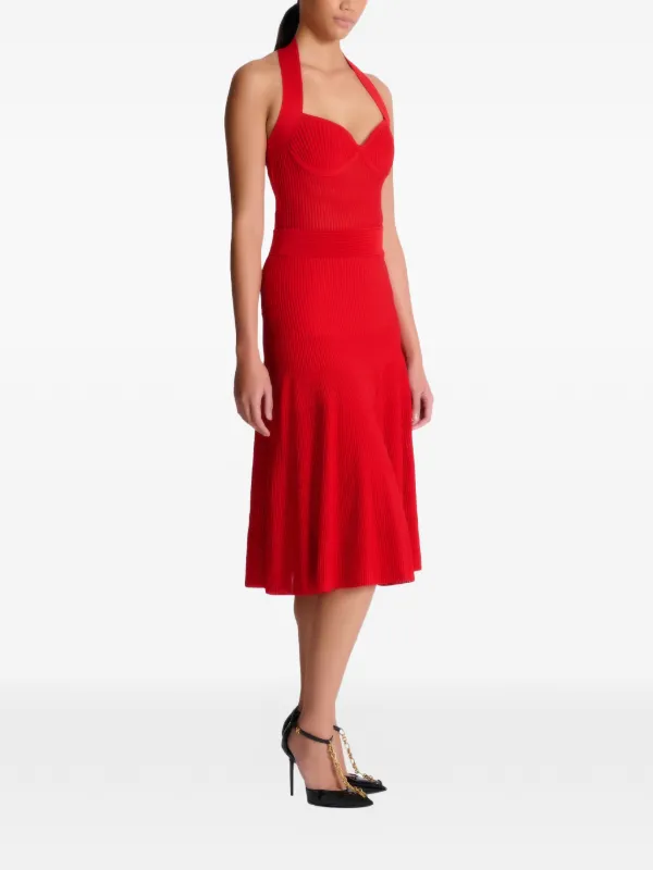 staud red dress STAUD, Maxi Phare Dress in Cherry, Size 8