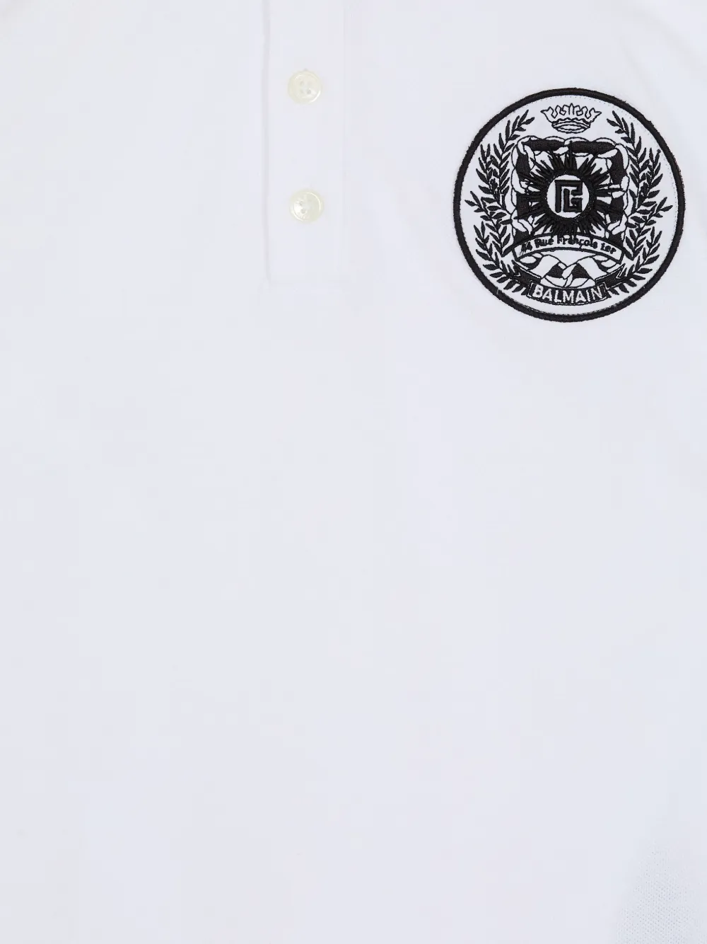 Printed Crest Polo Shirt