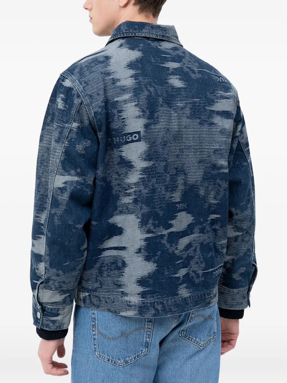 HUGO Jack met logoprint Blauw