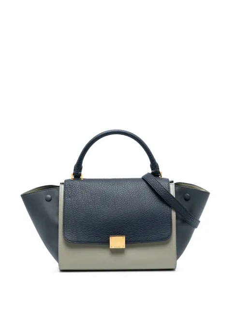 Celine Pre-Owned bolso satchel Tricolor Trapeze mediano 2016