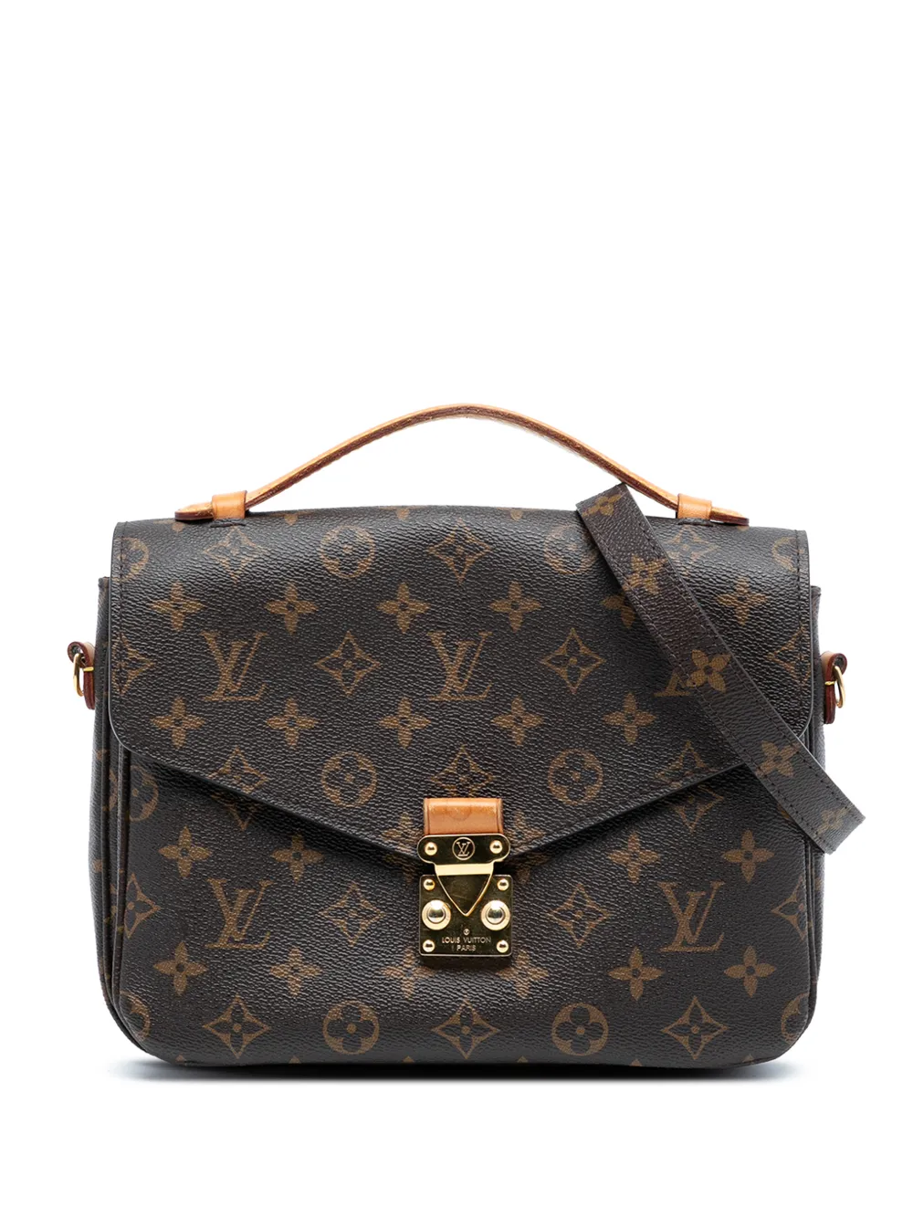 Louis Vuitton Pre-Owned 2019 Monogram Pochette Metis satchel - Brown