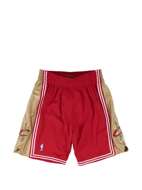 Mitchell & Ness NBA panelled logo shorts