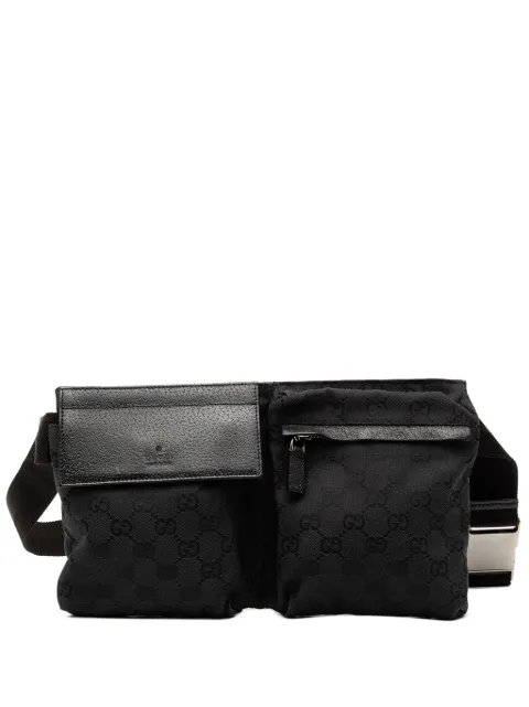 Gucci Pre-Owned cangurera de lona GG com doble bolsillo 2000-2018