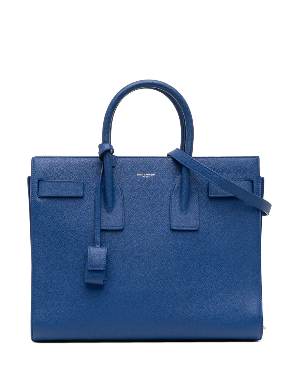 Saint Laurent Pre-Owned 2015 Small Leather Sac De Jour satchel - Blu
