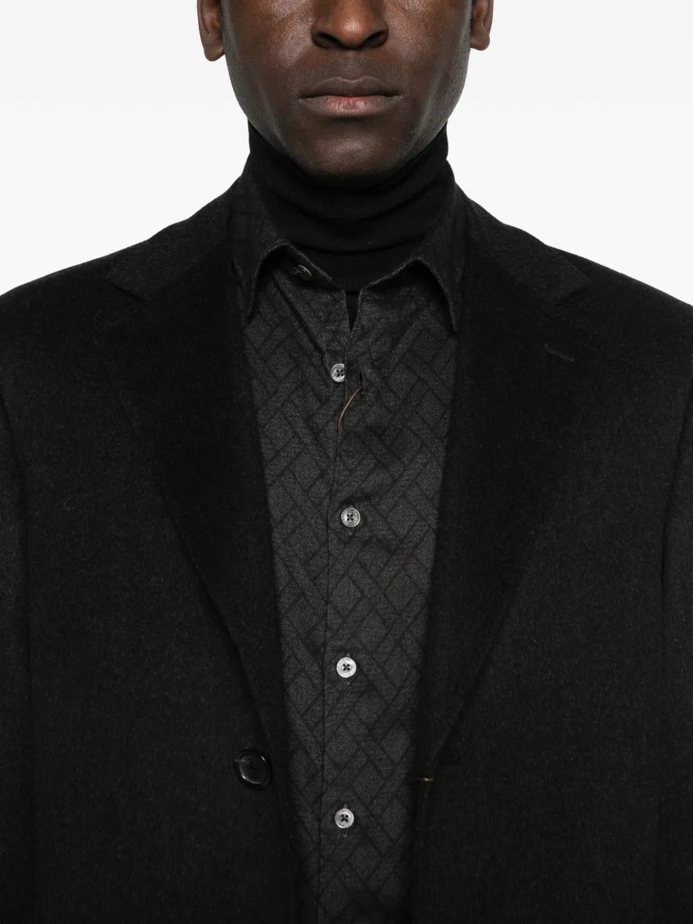 Canali Jas met knopen Zwart