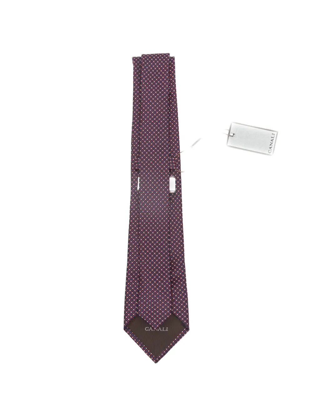 Canali dotted tie - Blauw