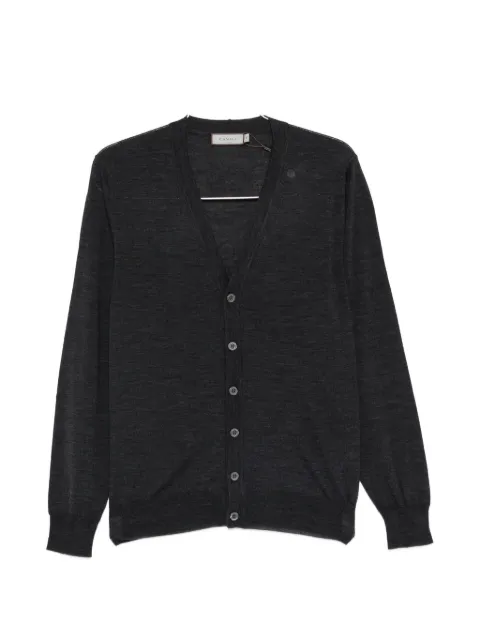 Canali V-neck button-fastening cardigan