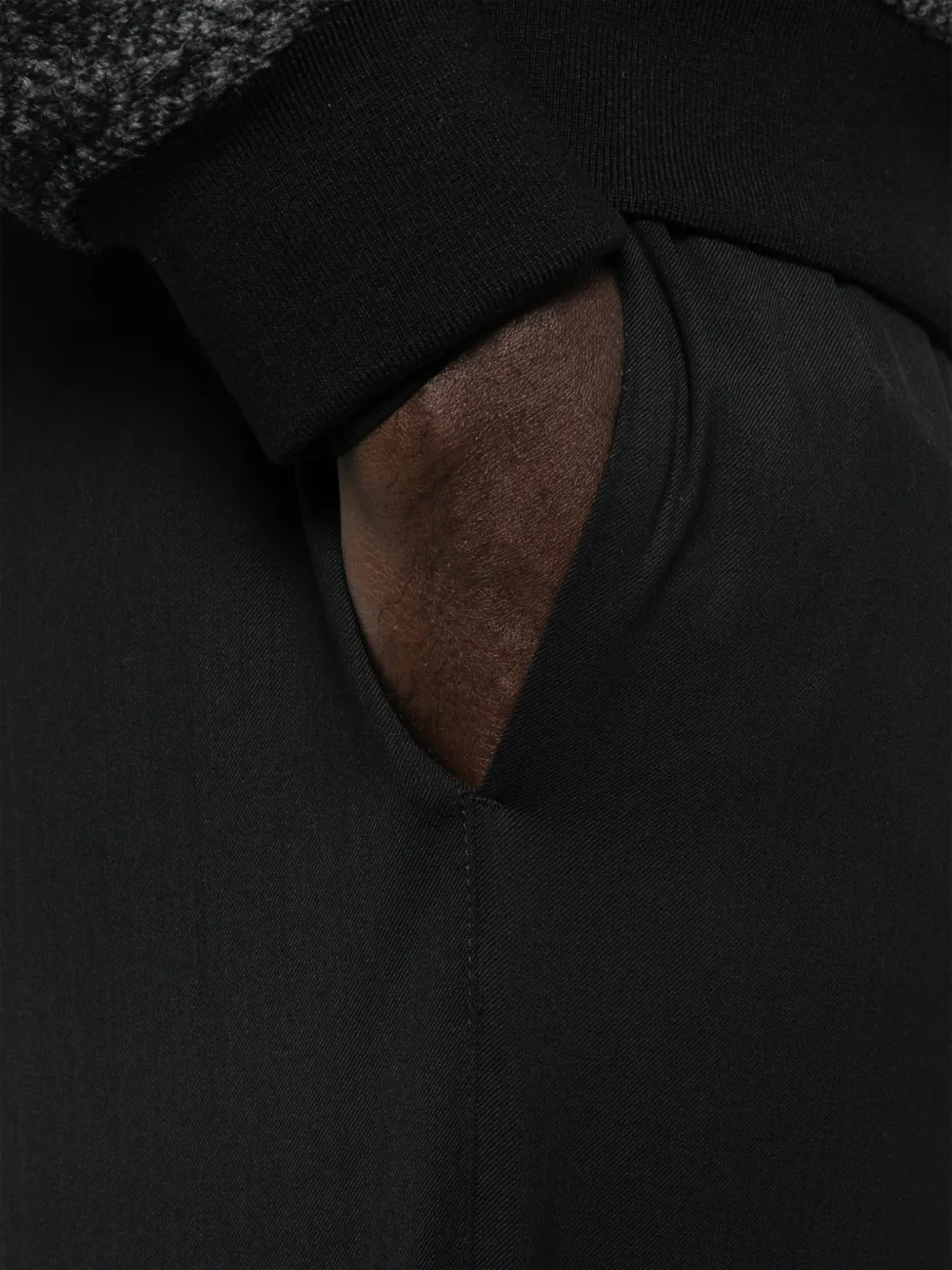Canali Broek met trekkoord Zwart