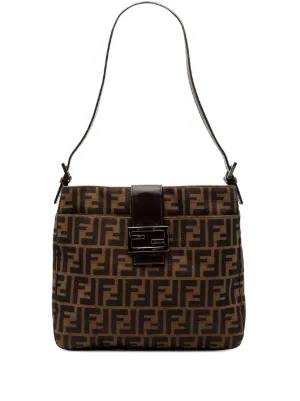 Fendi Pre-Owned 2010-2024 ズッカ キャンバス ショルダーバッグ