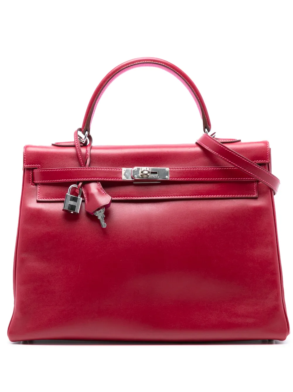 Hermès Pre-Owned 2011 Box Calf Verso Kelly II Retourne 35 satchel - Rosa