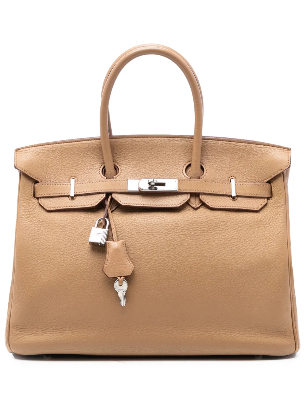Hermès Pre-Owned 2008 Togo Birkin Retourne 35 handbag - Brown