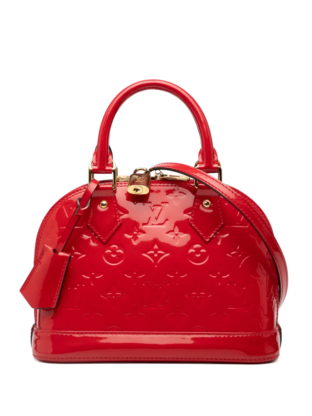 Louis Vuitton Pre-Owned 2015 Monogram Vernis Alma BB satchel - Red