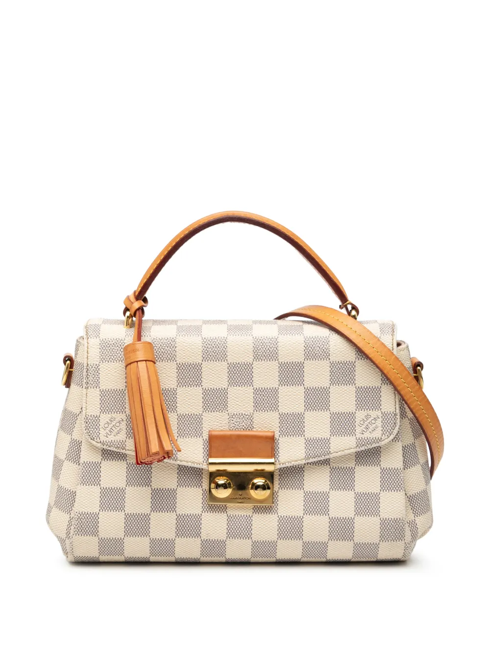 Louis Vuitton Pre-Owned 2016 Damier Azur Croisette satchel - Bianco