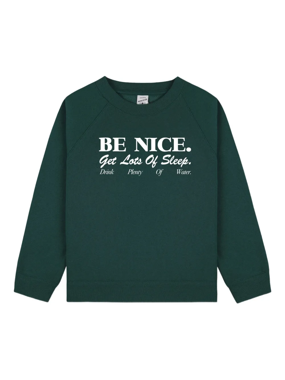 SPORTY & RICH KIDS graphic-print crew-neck sweatshirt - Verde