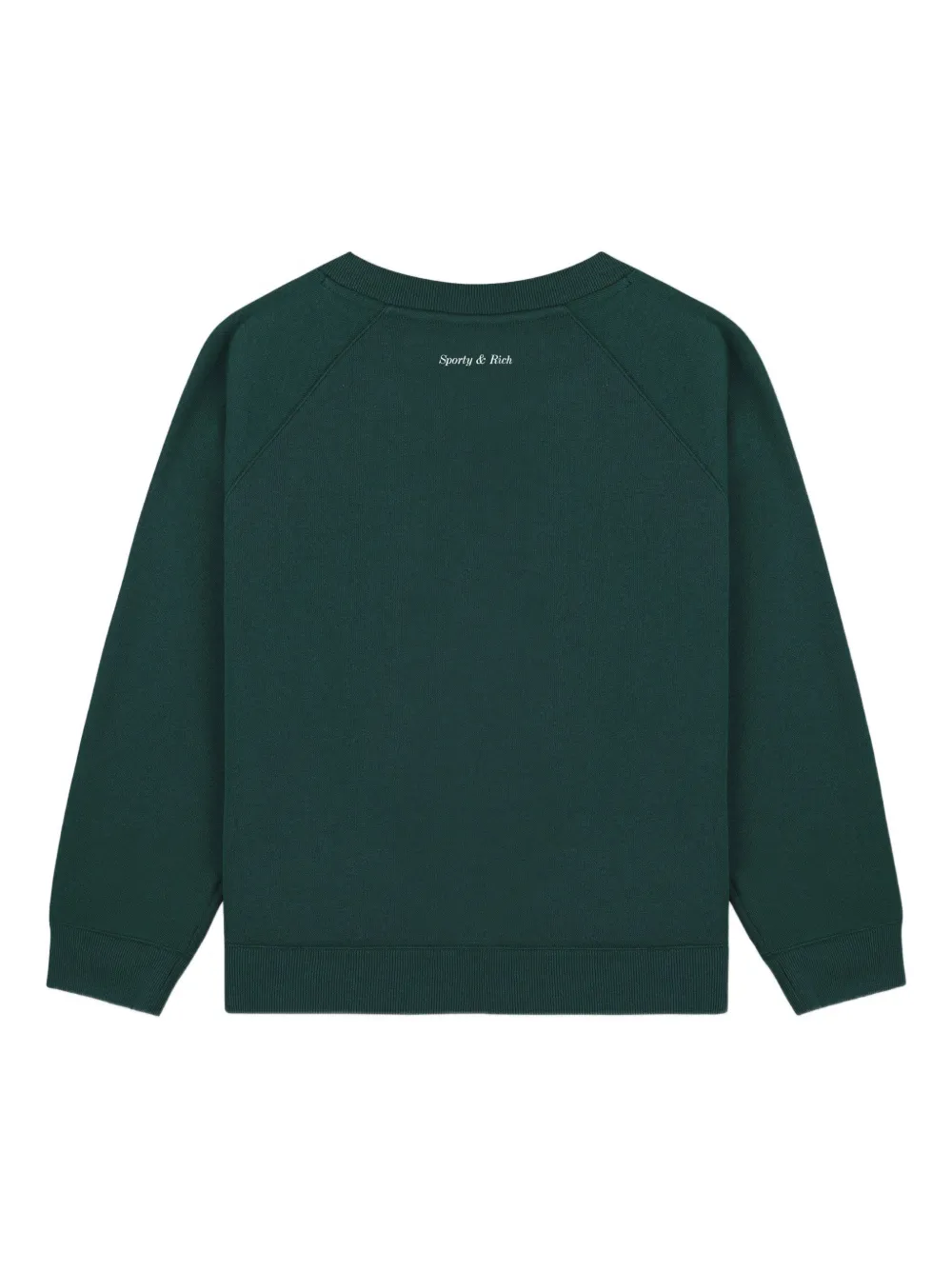 SPORTY & RICH KIDS Sweater met print en ronde hals Groen