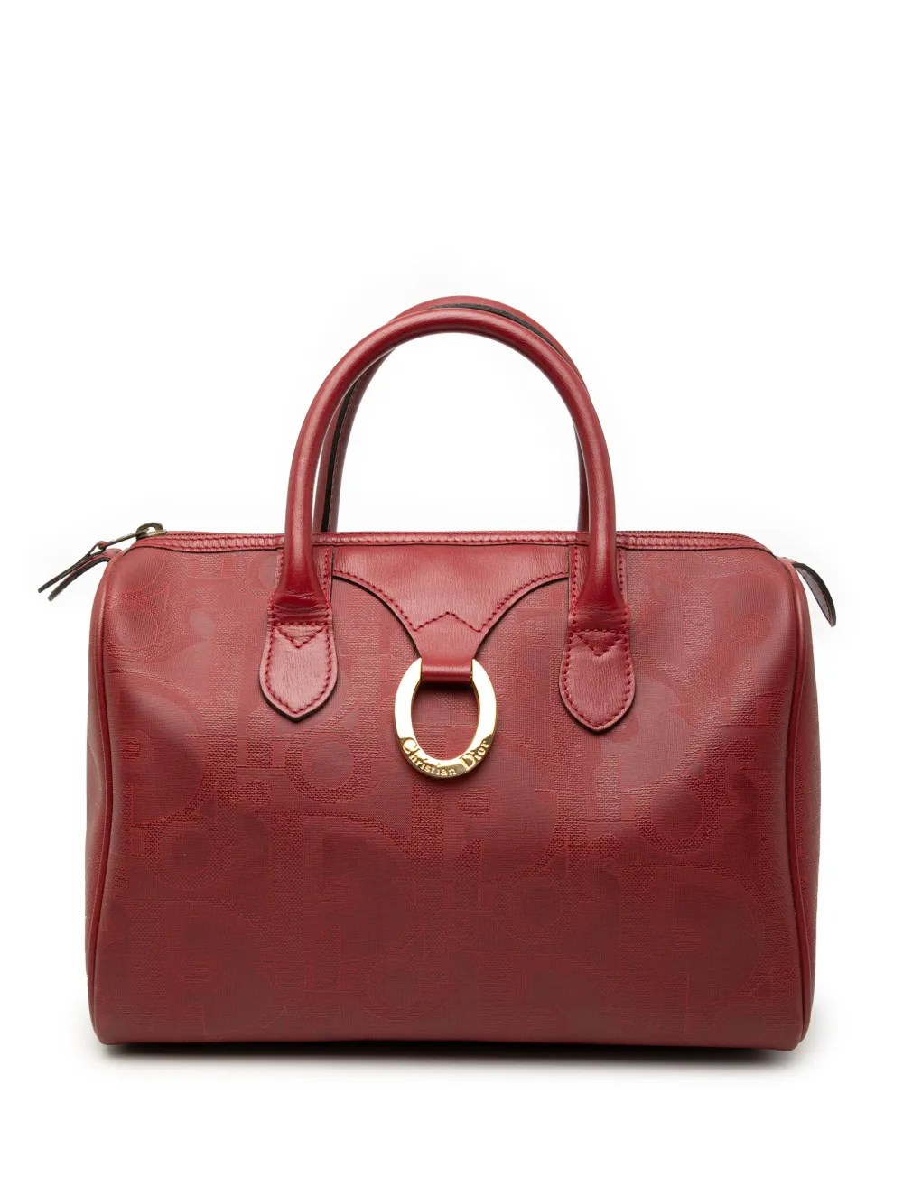 Christian Dior Pre-Owned 20th Century Diorissimo Trotter Coated Canvas boston bag - Rosso