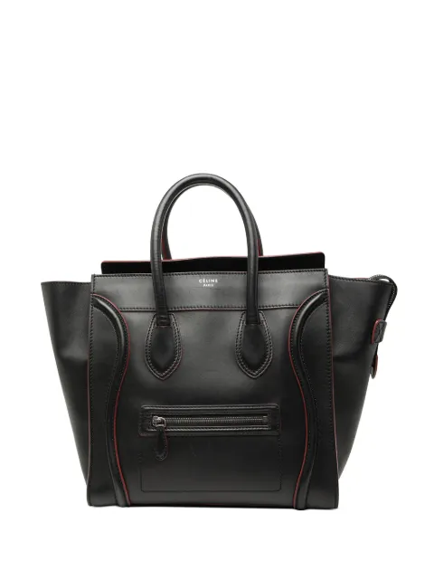 Celine Pre-Owned شنطة عملية 'لاغيدج' جلد العجل صغيرة ثنائية اللون 2012