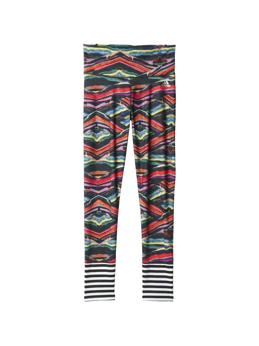 adidas Leggings con stampa logo - Nero