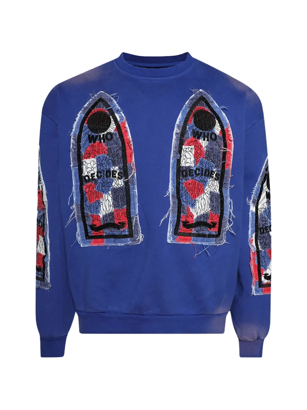 Who Decides War glory fabricated sweatshirt - Blu