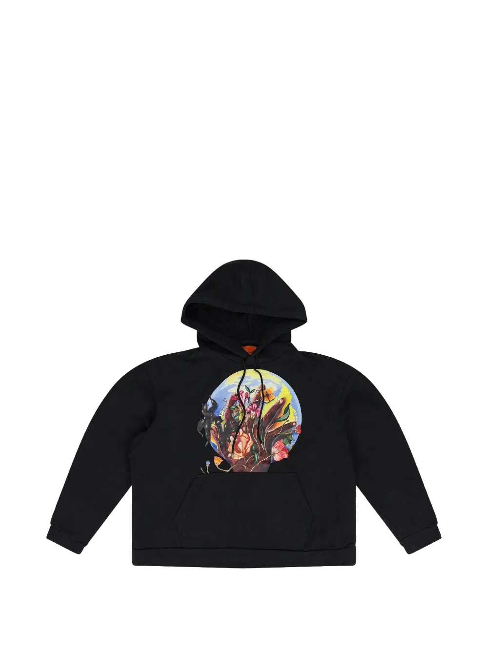 Who Decides War Roots of Peace graphic-print hoodie - Schwarz