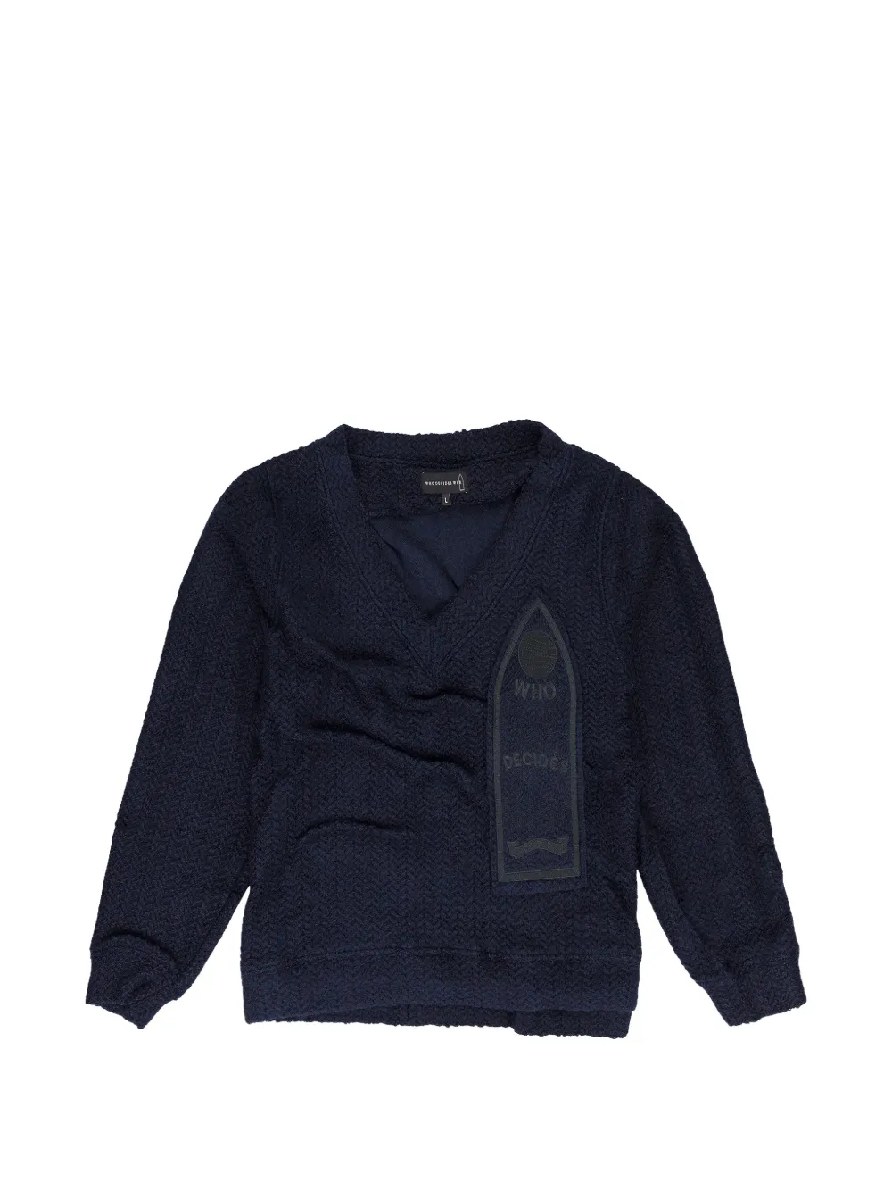 Who Decides War gathered sweatshirt - Blu