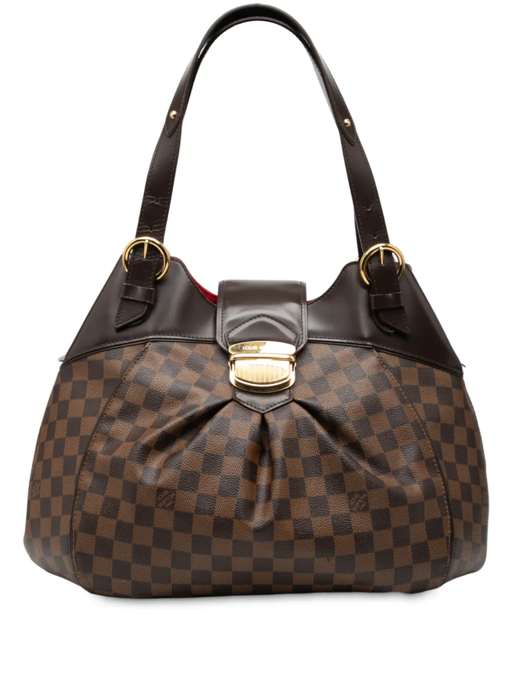 Louis Vuitton Pre-Owned 2010 Damier Ebene Sistina GM shoulder bag - Marrone