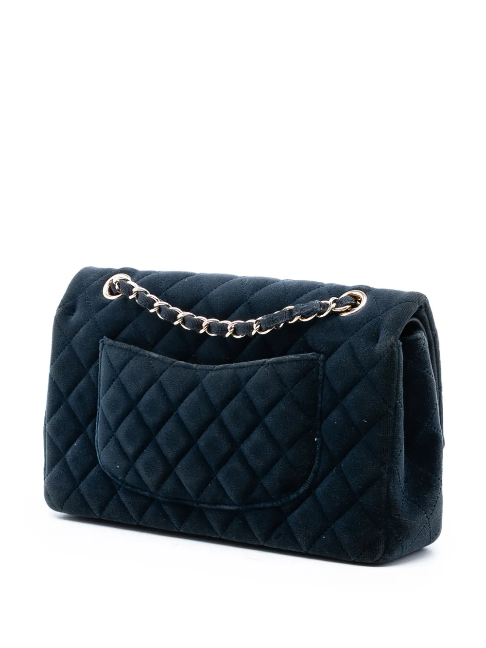 2016-2017 Medium Classic Velvet Double Flap Shoulder Bag