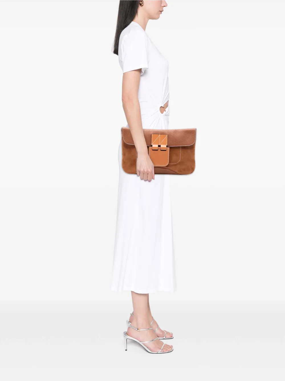 Hermès Pre-Owned 2016 Doblis and Swift Clemence Virevolte 35 clutch bag | Estilos de archivo | Image 2