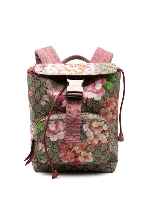 Gucci Pre-Owned 2016-2025 Small GG Supreme Blooms Single Buckle backpack